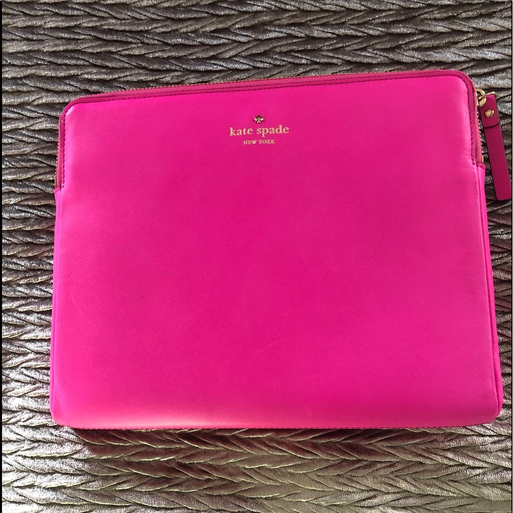 Kate Spade pink Laptop iPad case